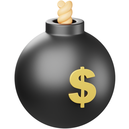 Financial Debt  3D Icon