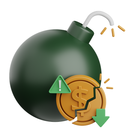 Financial Debt  3D Icon