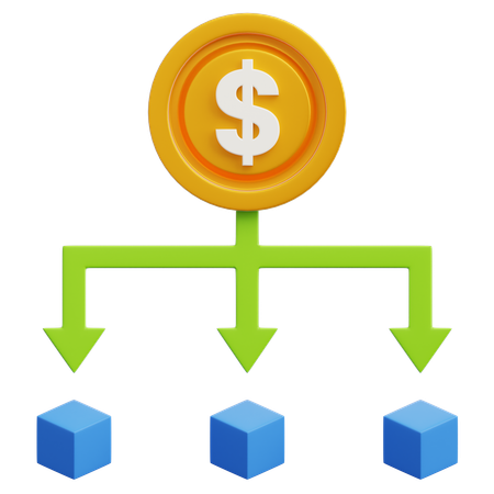Financial Diversification  3D Icon