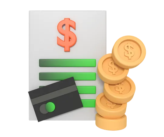 Business Financial Documents 3D Icon