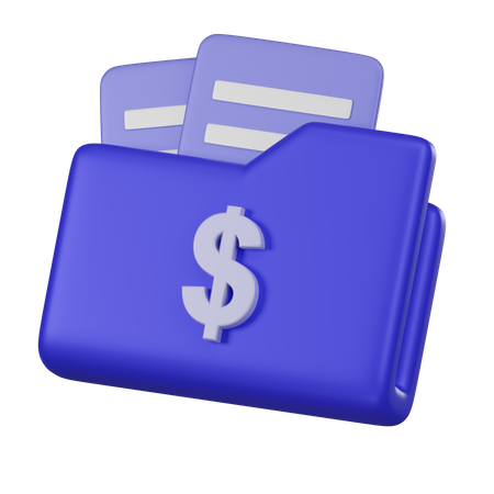 Financial Documents  3D Icon