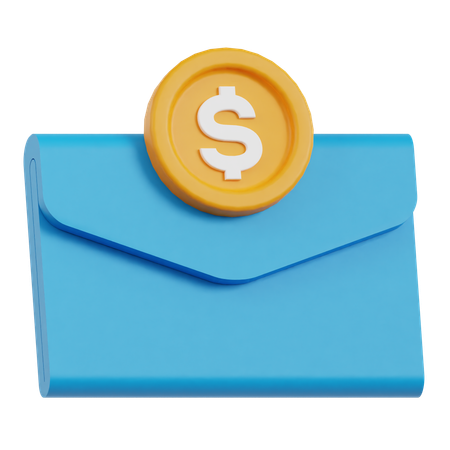 Financial Email  3D Icon