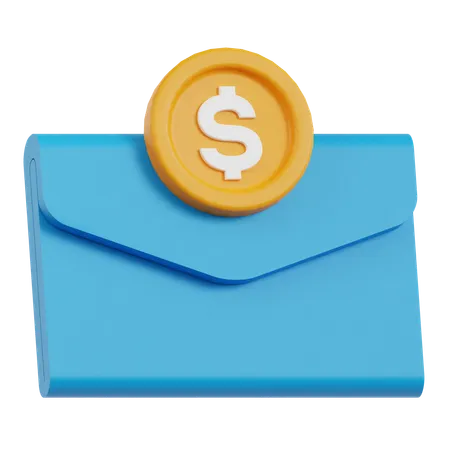 Financial Email  3D Icon