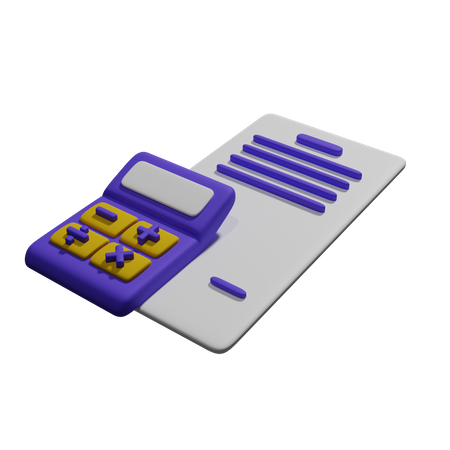 Financial Estimate  3D Icon