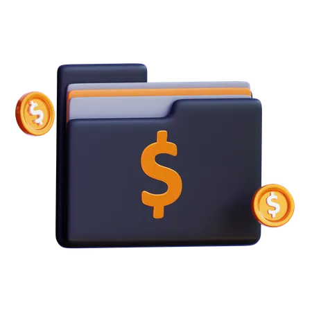 Financial File  3D Icon