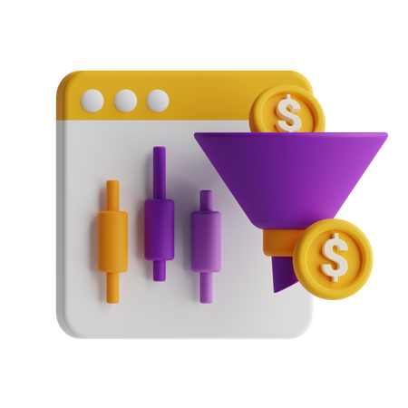 Financial Filter  3D Icon