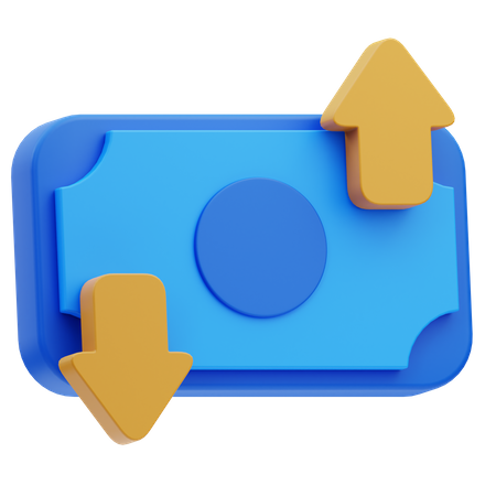 Financial Fluctuation  3D Icon