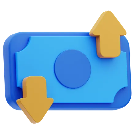 Financial Fluctuation  3D Icon