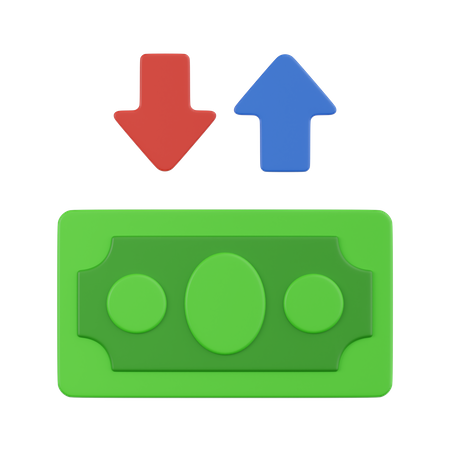 Financial Fluctuation  3D Icon