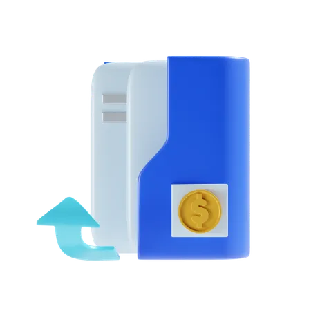 Financial Folder 3 D Icon Illustration 3D Icon