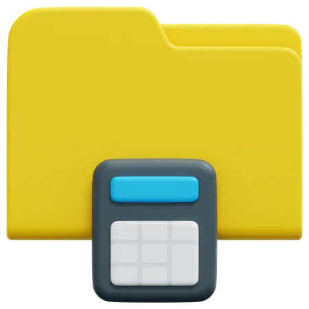 Financial Folder  3D Icon