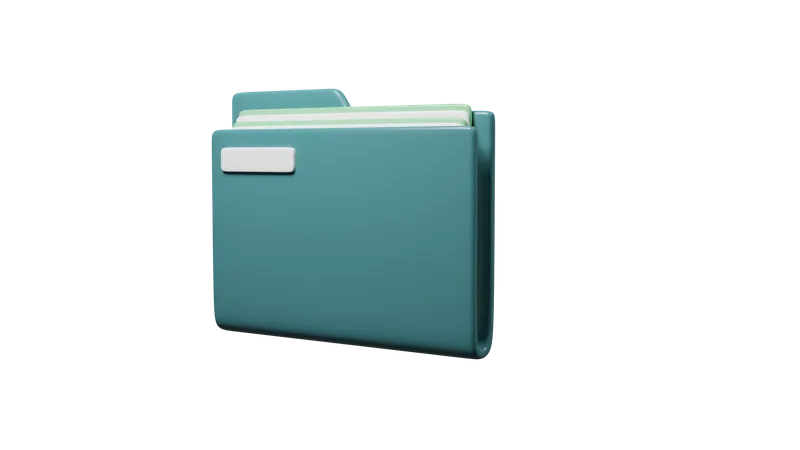 Financial Folder  3D Icon