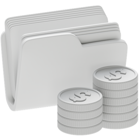 Financial Folder  3D Icon