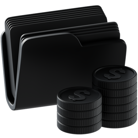 Financial Folder  3D Icon