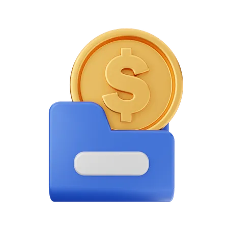 Financial Folder  3D Icon