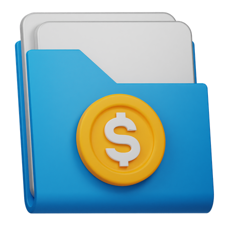 Financial Folder  3D Icon