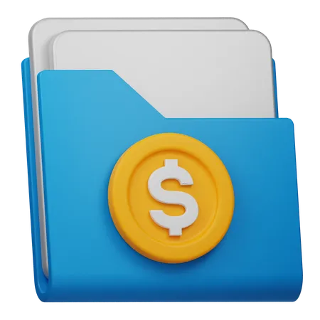 Financial Folder  3D Icon