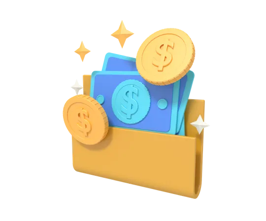 Financial Folder  3D Icon