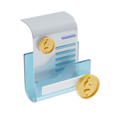 Financial Folder  3D Icon