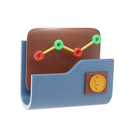 Financial Folder  3D Icon