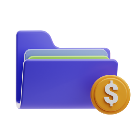 Financial Folder  3D Icon