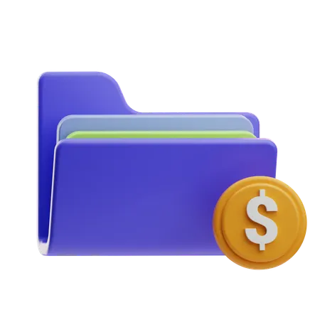 Financial Folder  3D Icon