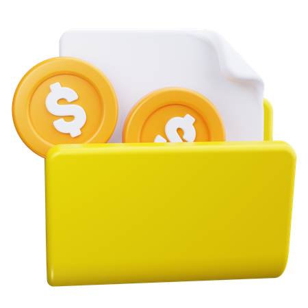 Financial Folder  3D Icon