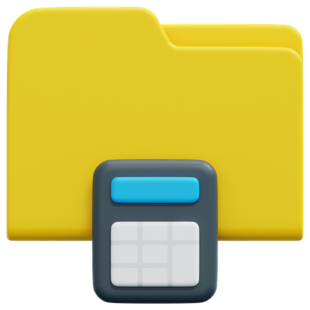 Financial Folder  3D Icon
