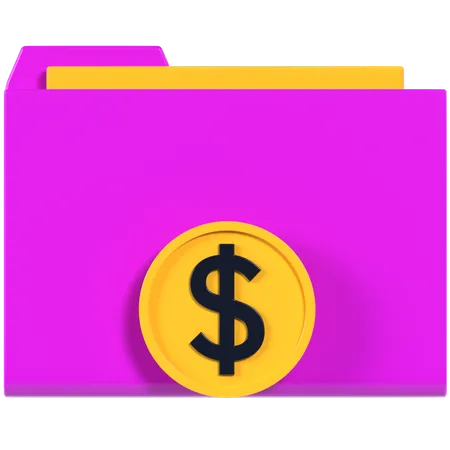 Financial Folder  3D Illustration