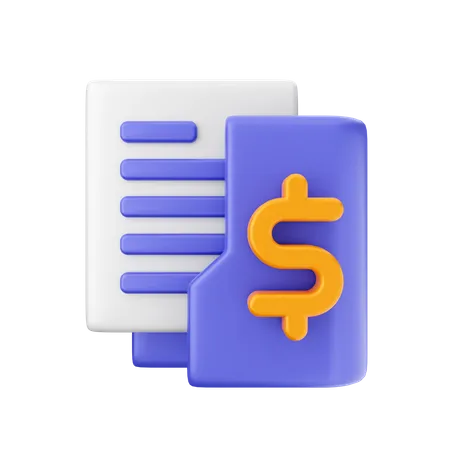 Financial Folder  3D Icon