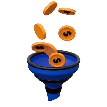 Financial Funnel  3D Icon