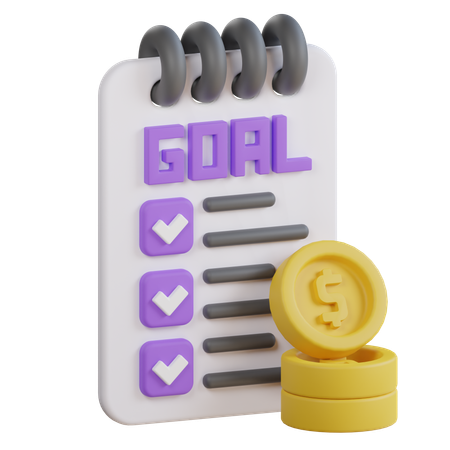 Financial goal  3D Icon