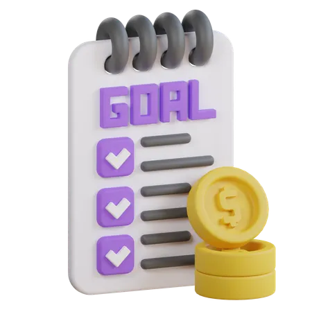 Financial Goal Illustration 3D Icon