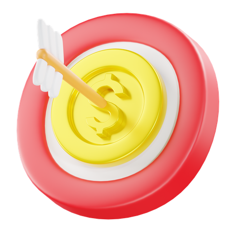 財務目標  3D Icon