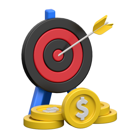 Financial goal  3D Icon