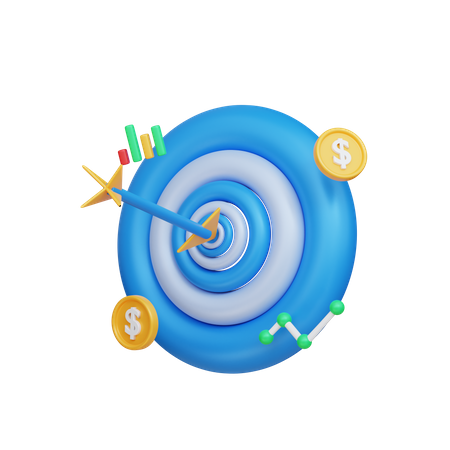 Financial Goal  3D Icon