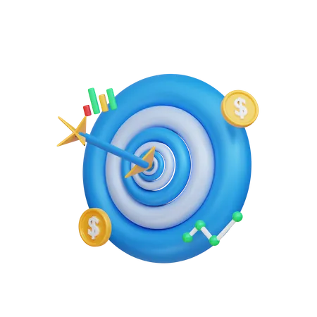 Financial Goal  3D Icon