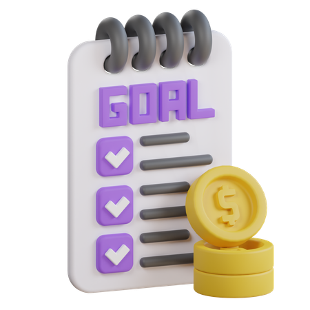 Financial goal  3D Icon