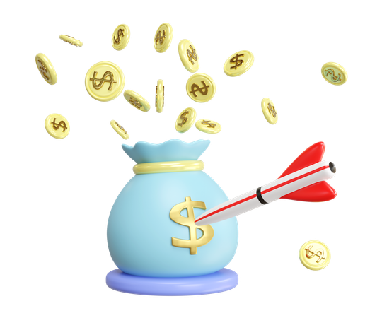 Financial Goal  3D Icon