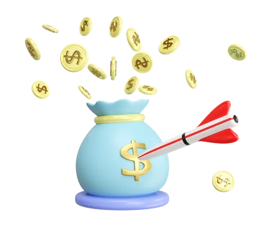 Financial Goal  3D Icon