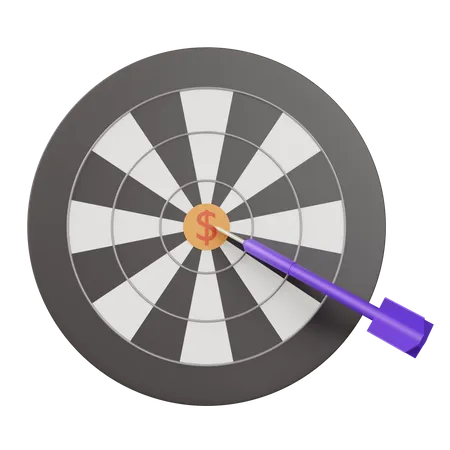 Hit The Target Investment Concept 3 D Icon Illustration 3D Icon