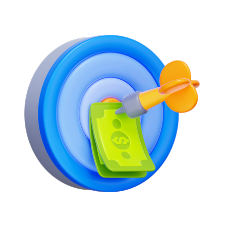 Financial Goal Target  3D Icon