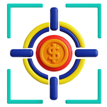 Financial Goal Target  3D Icon