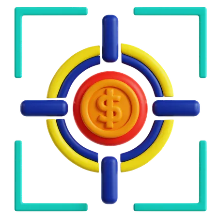 Financial Goal Target  3D Icon
