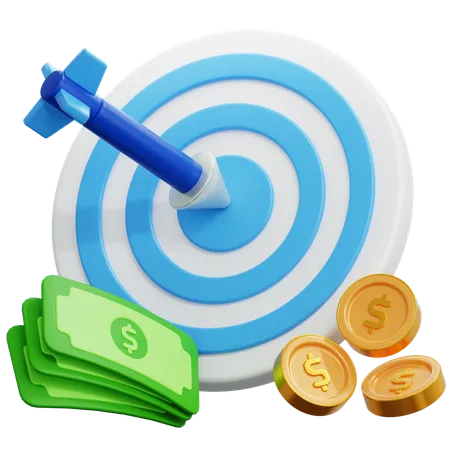 Financial Goals 3D Illustration  3D Icon