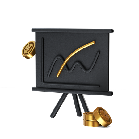 Financial Graph  3D Icon