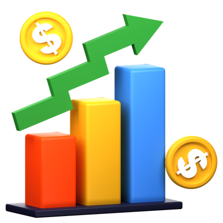 Financial Growth  3D Icon