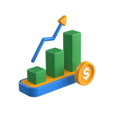 Financial Growth  3D Icon