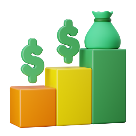Financial Growth  3D Icon