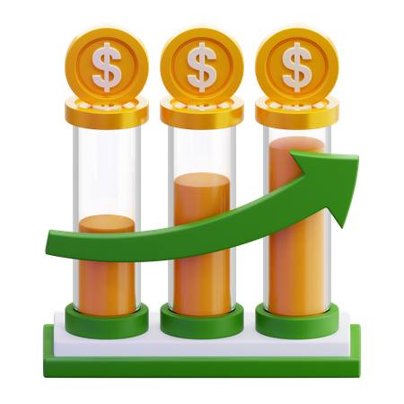 Financial Growth  3D Icon